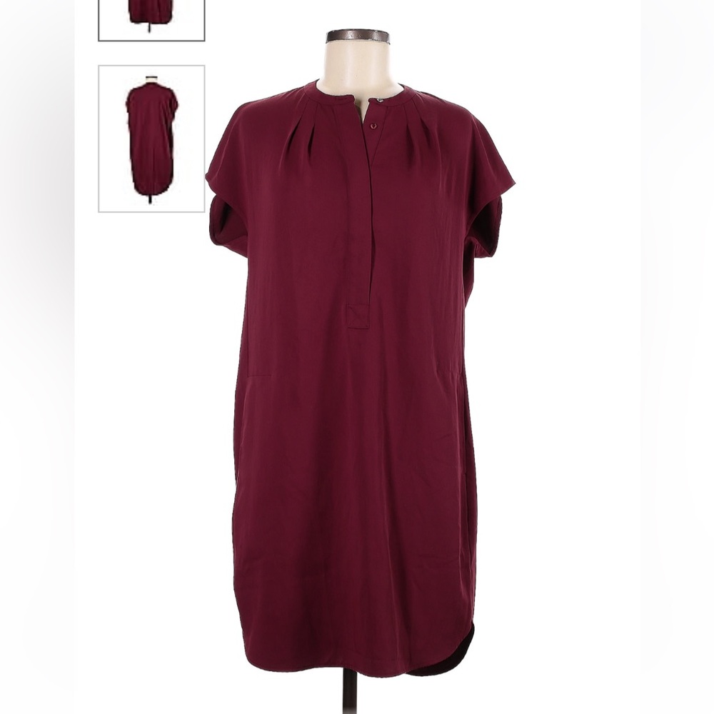 Vince Cranberry Red shift dress